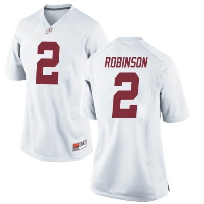 Women's Alabama Crimson Tide #2 Keilan Robinson White Game NCAA College Football Jersey 2403HDZQ0